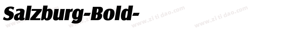 Salzburg-Bold字体转换