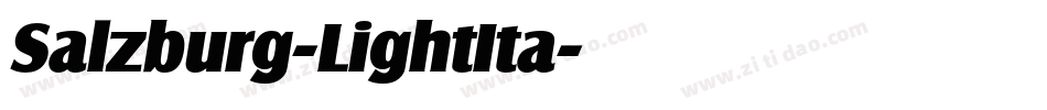 Salzburg-LightIta字体转换