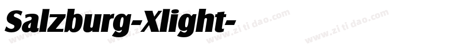 Salzburg-Xlight字体转换