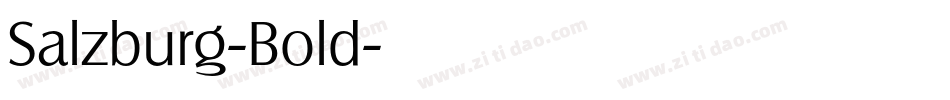 Salzburg-Bold字体转换