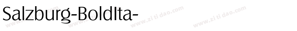 Salzburg-BoldIta字体转换