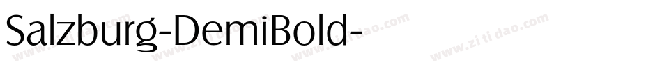 Salzburg-DemiBold字体转换