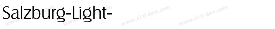 Salzburg-Light字体转换
