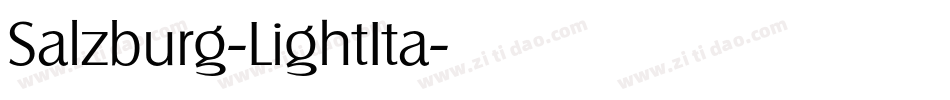 Salzburg-LightIta字体转换