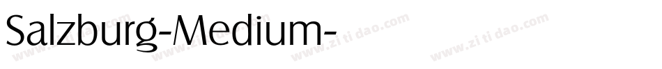 Salzburg-Medium字体转换