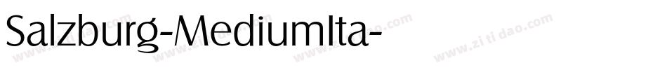 Salzburg-MediumIta字体转换