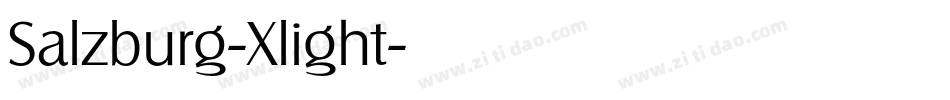 Salzburg-Xlight字体转换