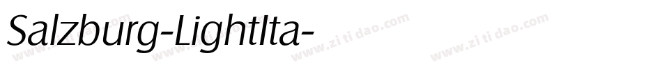 Salzburg-LightIta字体转换