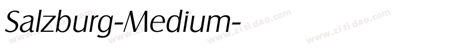 Salzburg-Medium字体转换