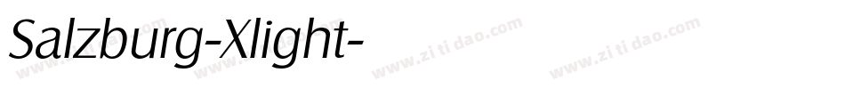 Salzburg-Xlight字体转换