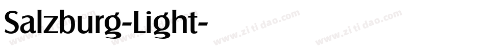 Salzburg-Light字体转换