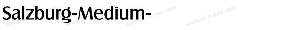 Salzburg-Medium字体转换