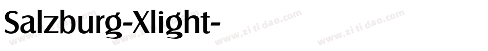 Salzburg-Xlight字体转换