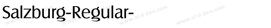 Salzburg-Regular字体转换