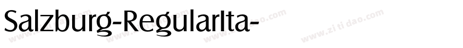 Salzburg-RegularIta字体转换