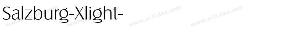 Salzburg-Xlight字体转换