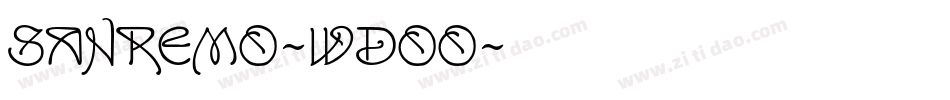Sanremo-WdoO字体转换