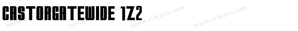 CastorgateWide-1Z2字体转换