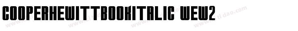 CooperhewittBookitalic-wew2字体转换
