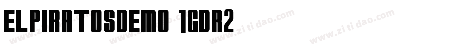 Elpiratosdemo-1GDR2字体转换