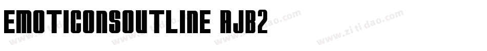 Emoticonsoutline-AJB2字体转换