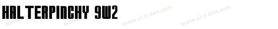 HalterPinchy-9W2字体转换