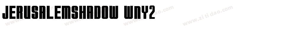 JerusalemShadow-wnY2字体转换