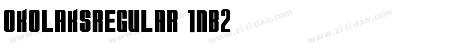 OkolaksRegular-1nB2字体转换