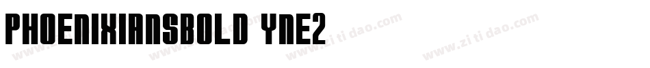 PhoenixiansBold-ynE2字体转换