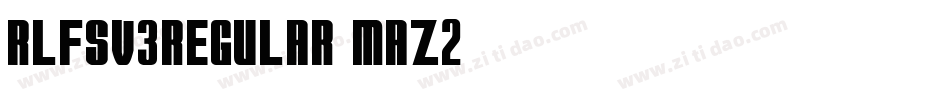 RlfsV3Regular-maZ2字体转换
