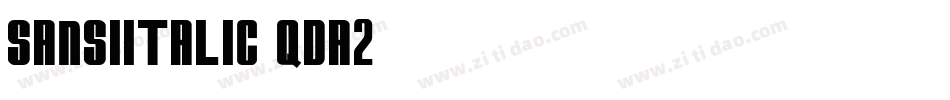 SansiItalic-qda2字体转换