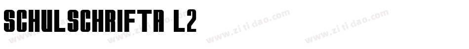 SchulschriftA-L2字体转换