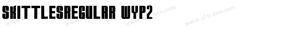 SkittlesRegular-wyp2字体转换
