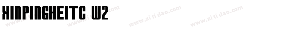 xinpingheitc-w2字体转换