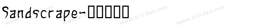 Sandscrape字体转换