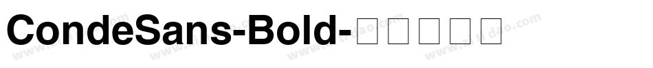 CondeSans-Bold字体转换
