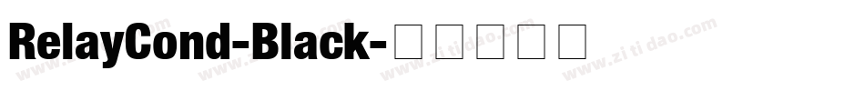 RelayCond-Black字体转换