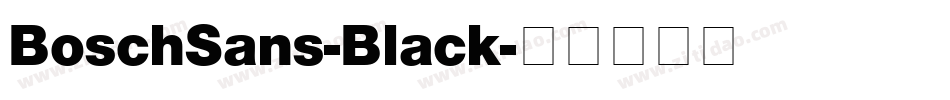 BoschSans-Black字体转换