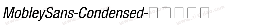 MobleySans-Condensed字体转换