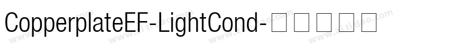 CopperplateEF-LightCond字体转换