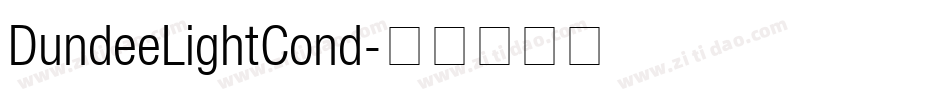 DundeeLightCond字体转换