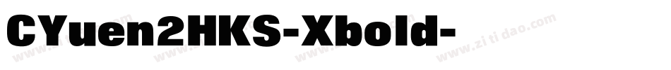 CYuen2HKS-Xbold字体转换