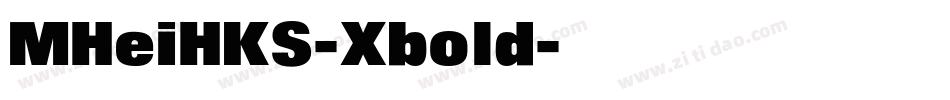 MHeiHKS-Xbold字体转换