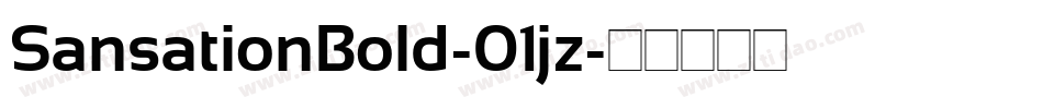 SansationBold-01jz字体转换