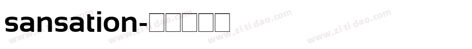 sansation字体转换