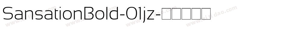 SansationBold-01jz字体转换
