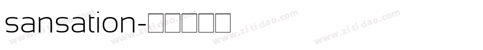 sansation字体转换