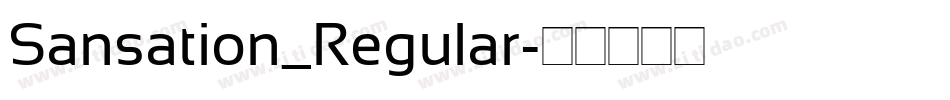 Sansation_Regular字体转换