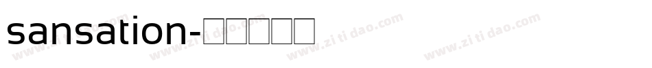 sansation字体转换