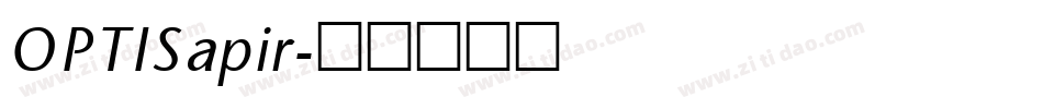 OPTISapir字体转换